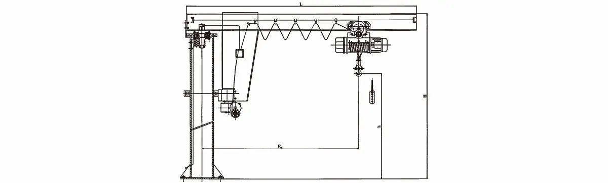 5-ton-pillar-jib-crane-structure