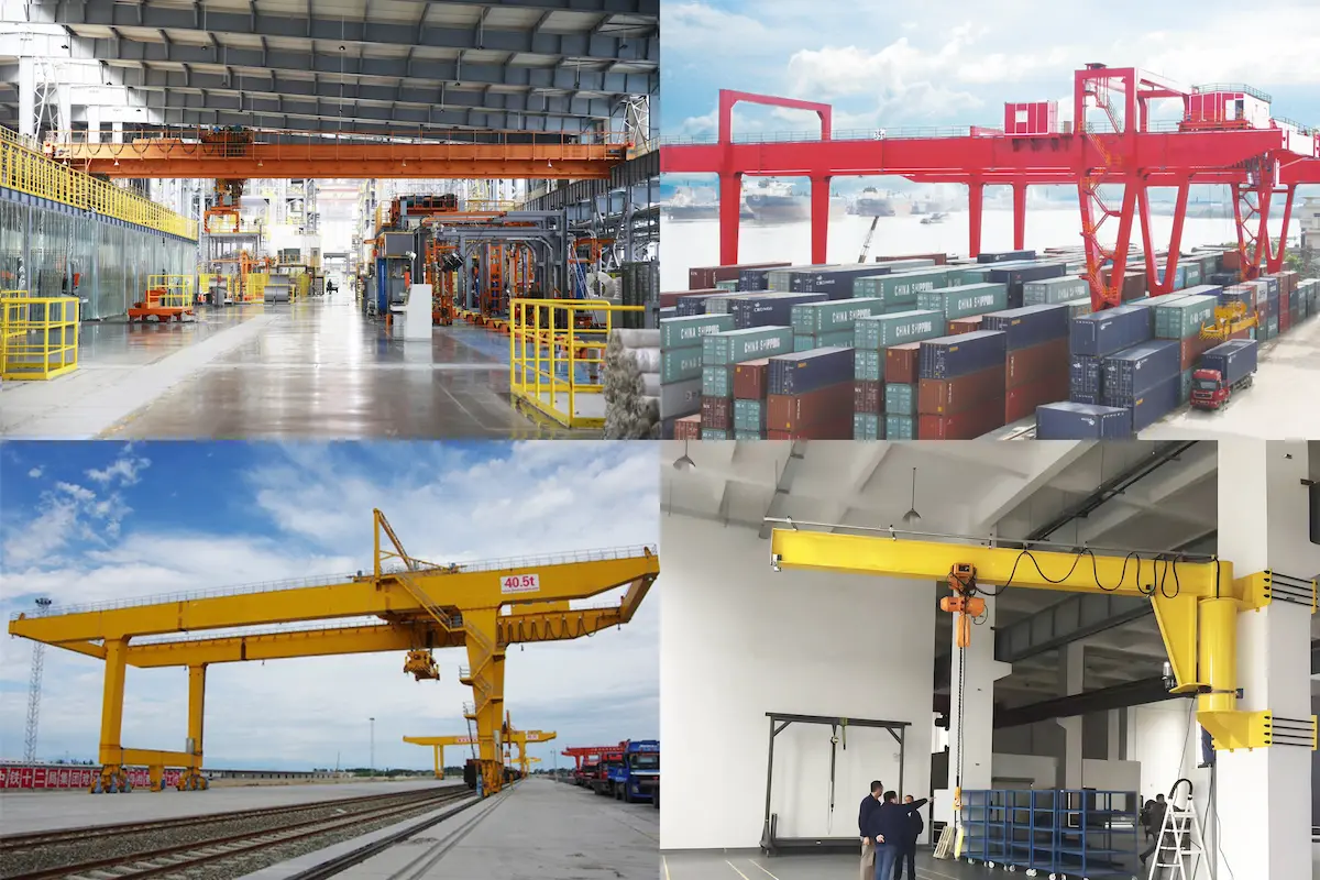 Overhead Crane vs Gantry Crane vs Jib Crane 2