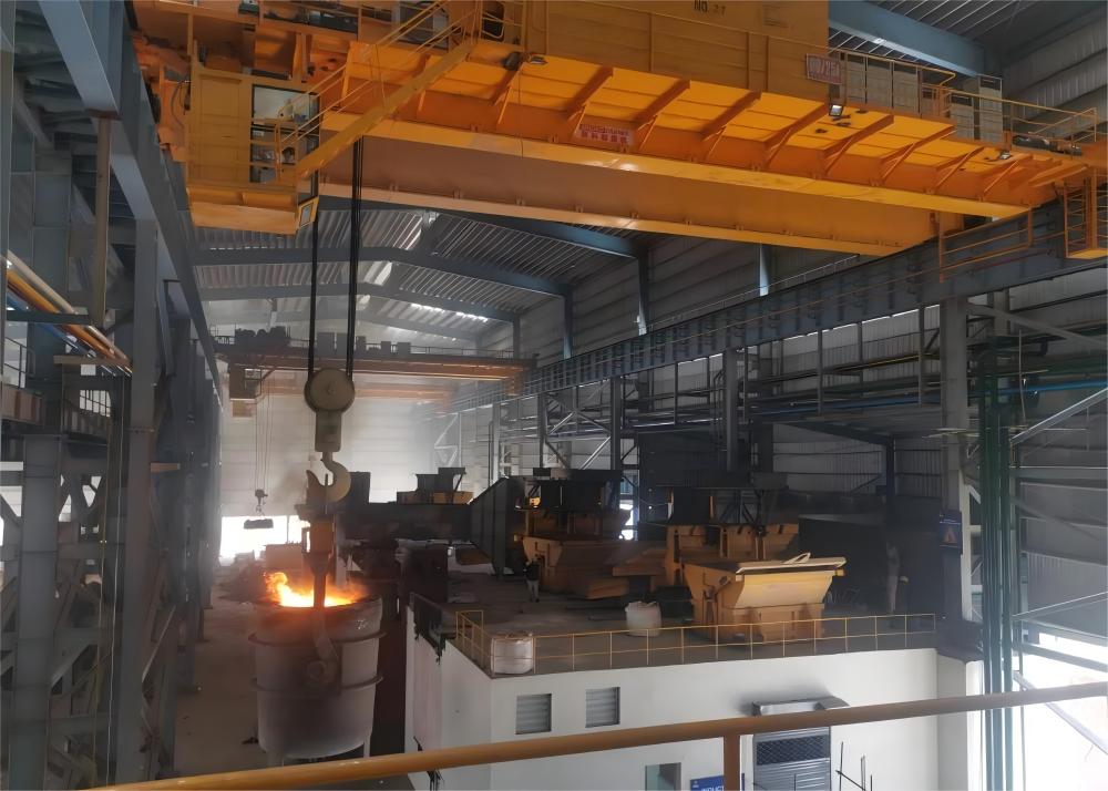 Double girder EOT crane in steel plant